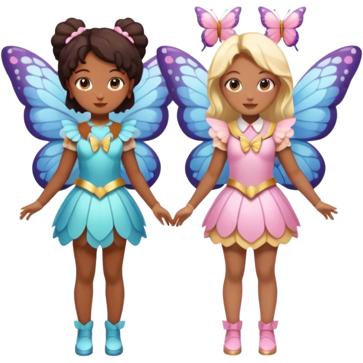 10 Magical Girls With Butterfly Wings emoji