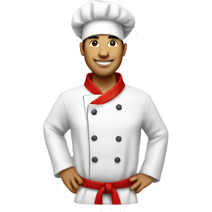benihana chef with red hat emoji