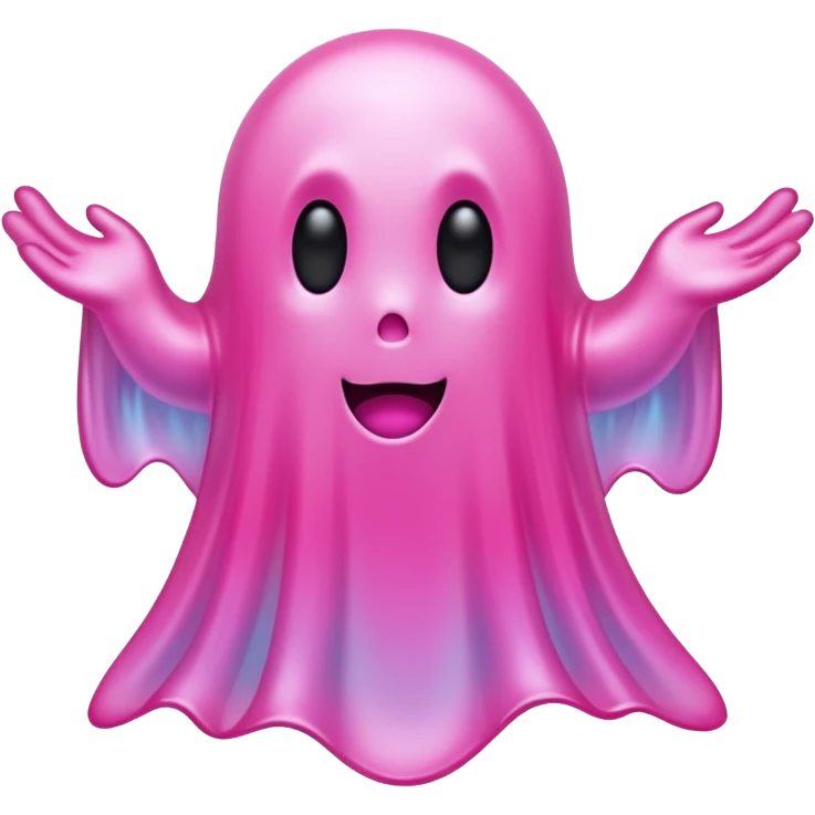 pink ghost  emoji