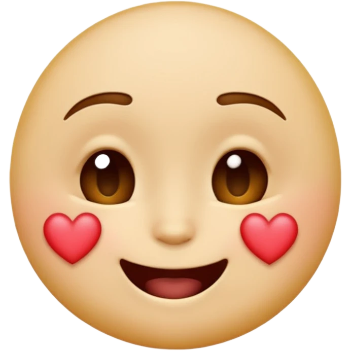 A single emoji that's feeling extreme happiness. Blushing and feeling in love. Grinning and smiling and making a kissy face. Something sweet and perfect to send to someone you love. Not a familiar love something deep and profound. Something unique. emoji