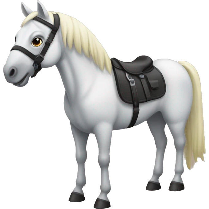 Semi automatic horse  emoji