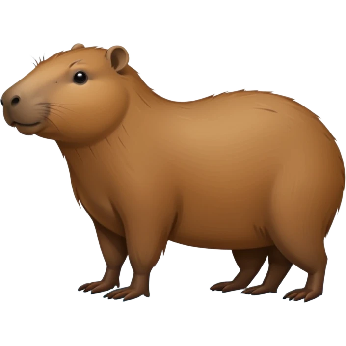 Create a capybara less like a chipmunk emoji