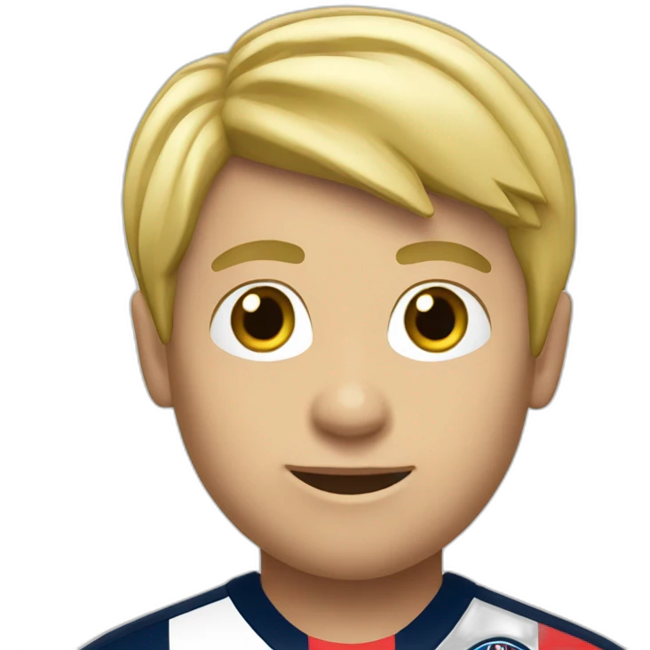 Garçon blond au PSG emoji