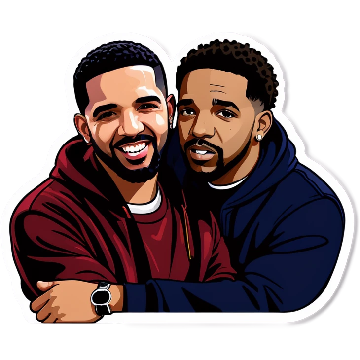 drake and kendrick lamar emoji
