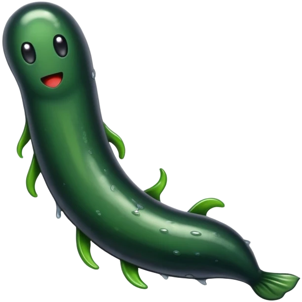a leech sliding emoji