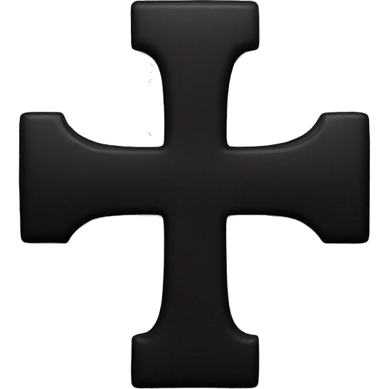 Black cross emoji
