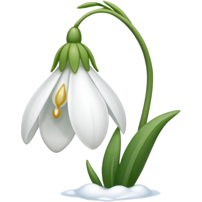 snowdrop emoji
