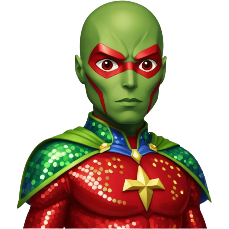 Martian Manhunter with Sequin Outfit emoji