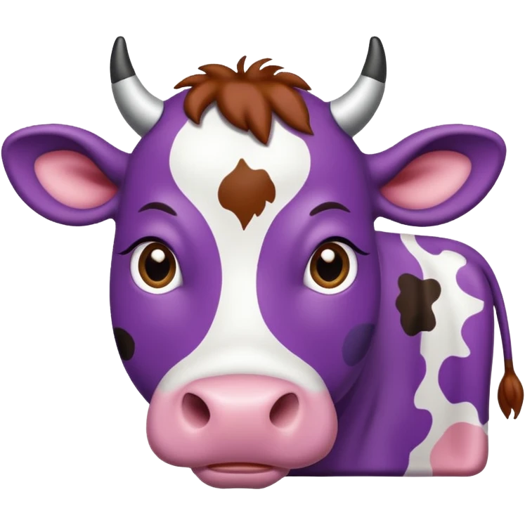 purple cow emoji