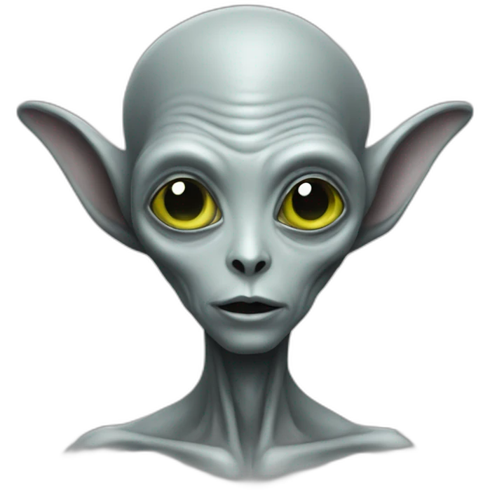 Grey alien n’on details  emoji