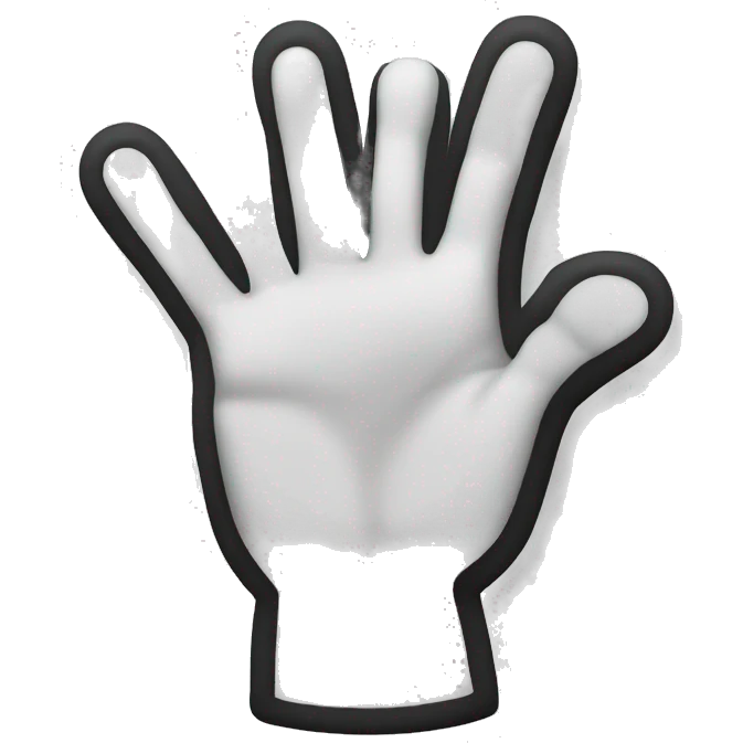 I need an hand icon pointing towards the back emoji