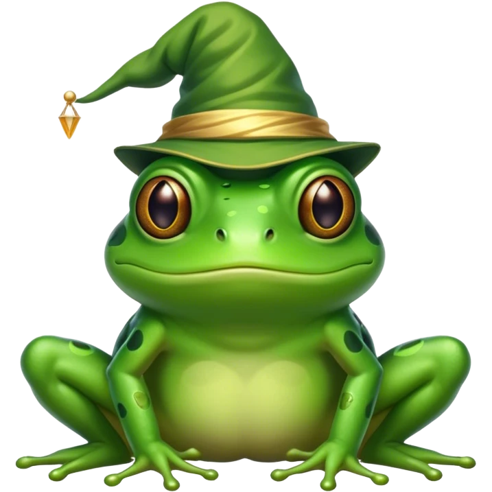 Wizard frog emoji