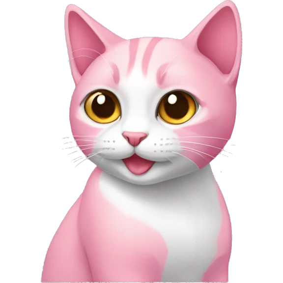 Gato rosado emoji