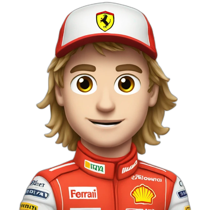 Max Verstappen with Ferrari emoji