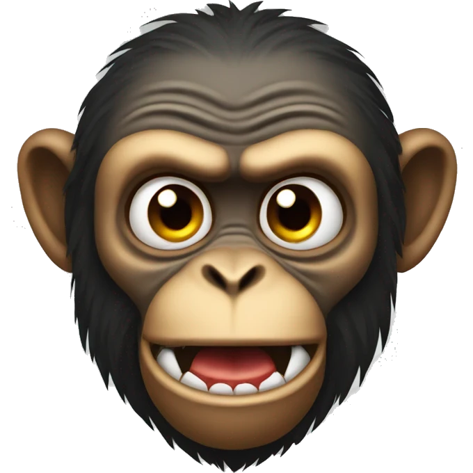 Mad monkey emoji