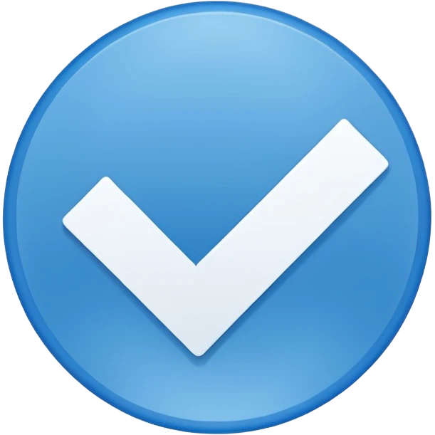 Verified check mark In blue circle emoji