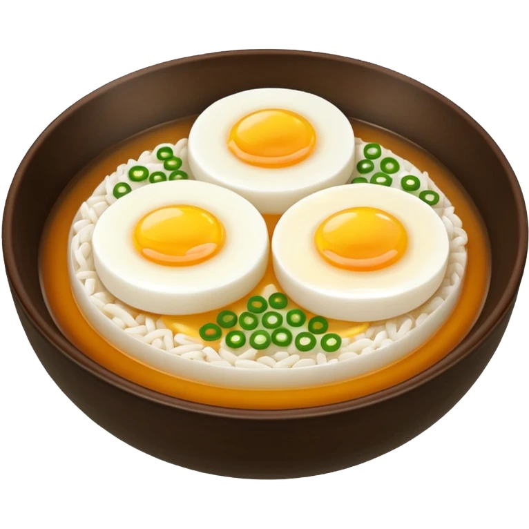 Make an emoji of tteokguk, a traditional Korean food. emoji