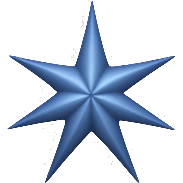 Nine pointed curvy star emoji