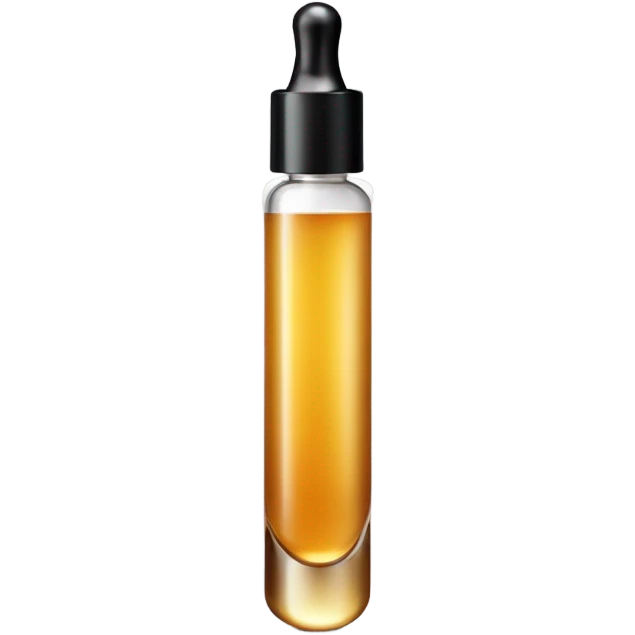 Skin care serum with dropper emoji