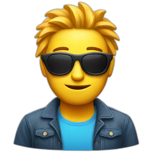 sun glasses man with okay hand emoji