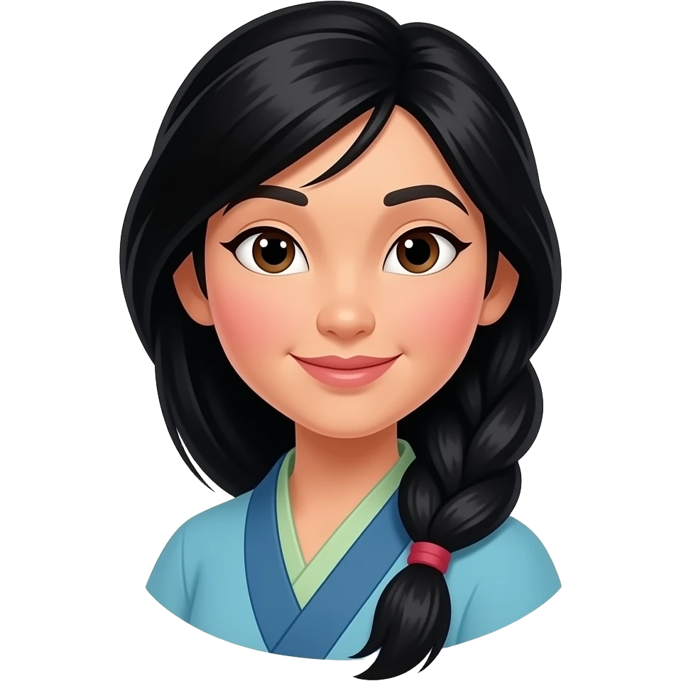 Mulan from Disney Princess emoji