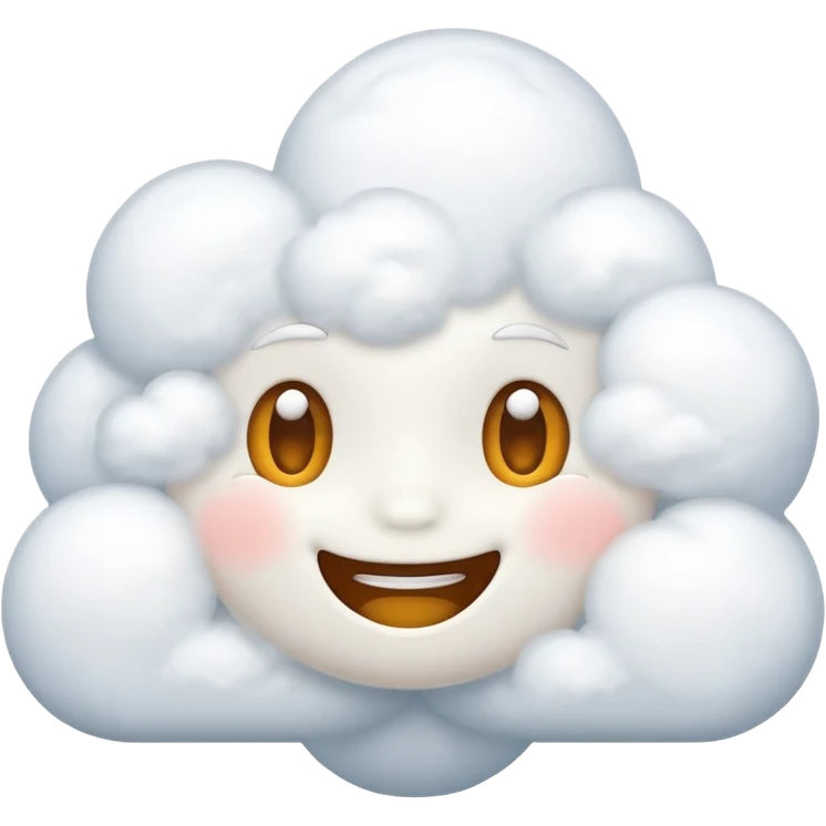 Smiling clouds emoji