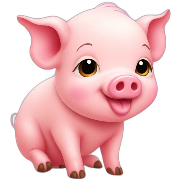 cute baby pig emoji