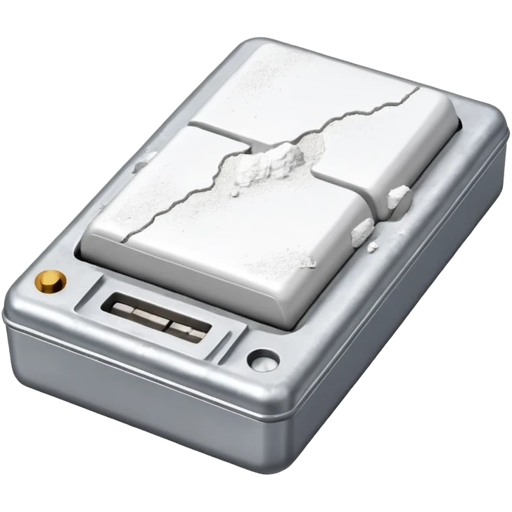 Dead battery snorting cocaine emoji