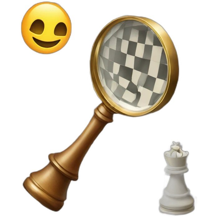 chess and magnifying glass emoji