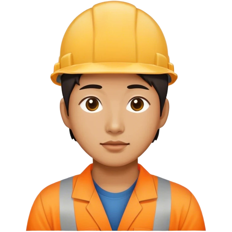 photorealistic korean worker emoji