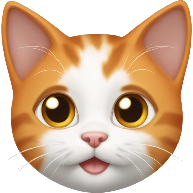 orange and white kitten  emoji
