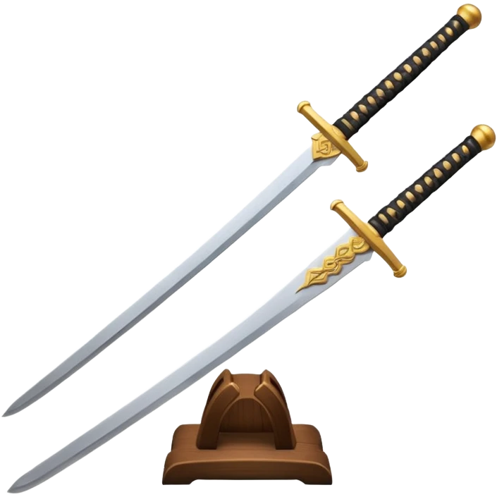 samurai training wooden sword emoji