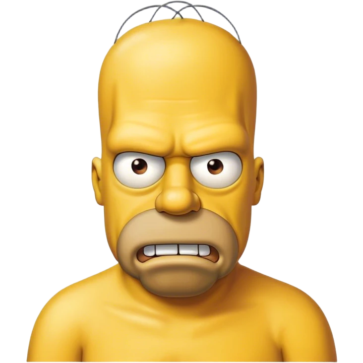 Homer simpson angry emoji