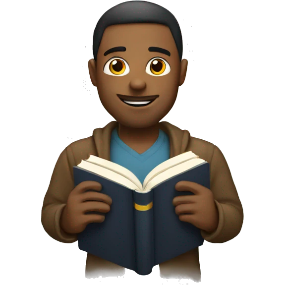 man with book emoji