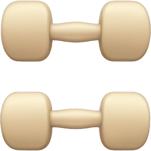 Beige weights emoji