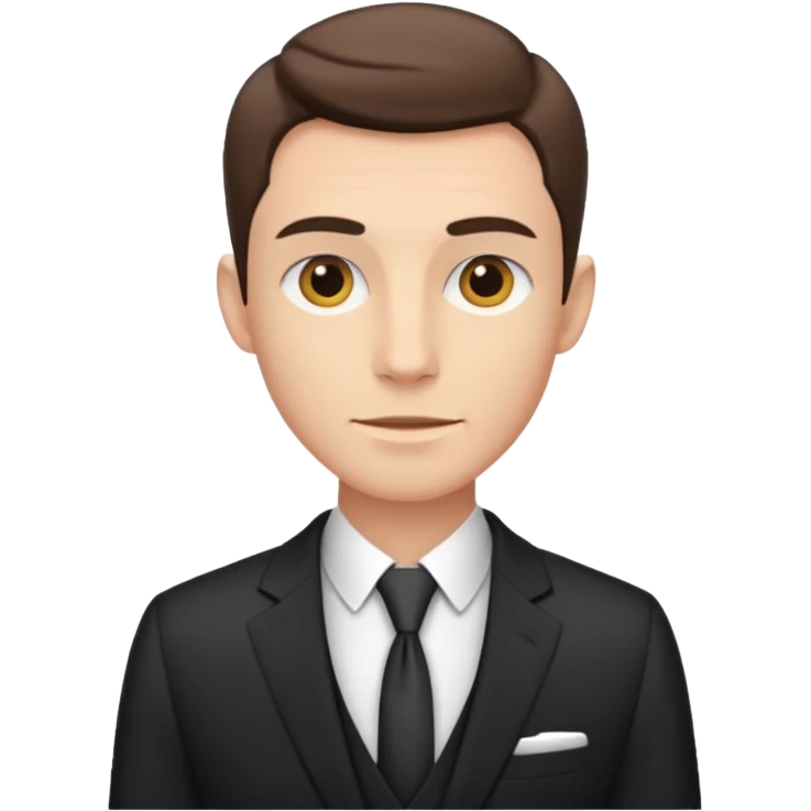 skinny man face looking rich emoji