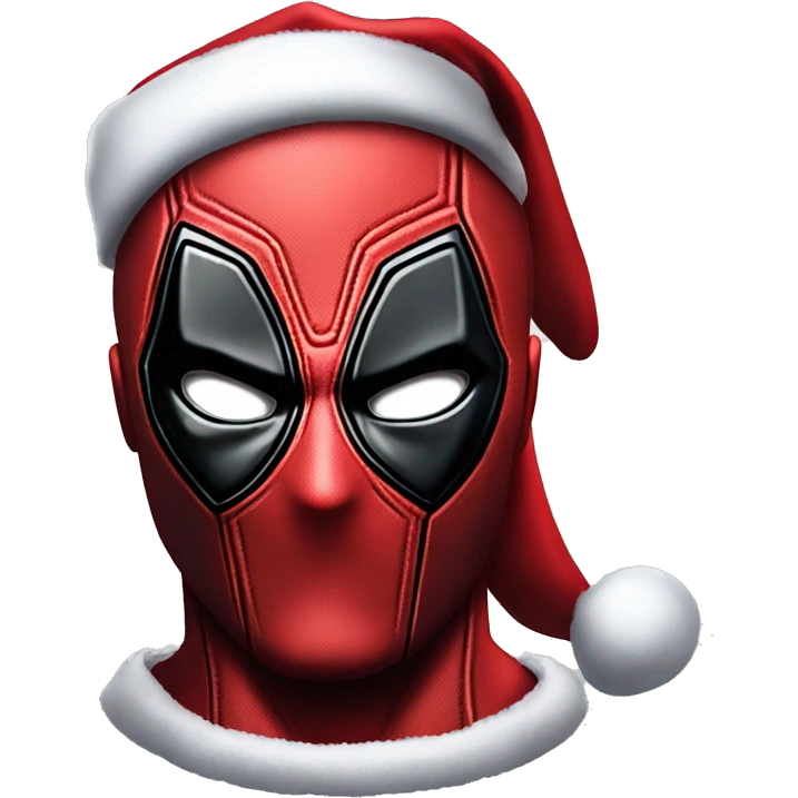santa hat deadpool emoji