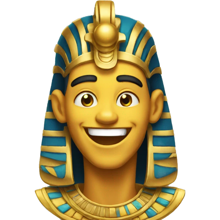 Egyptian king laughing  emoji