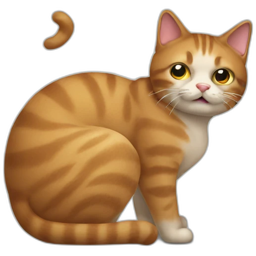 cat pooping emoji