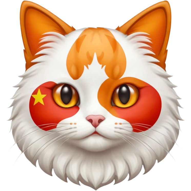 Chinese Flag Cat theme emoji