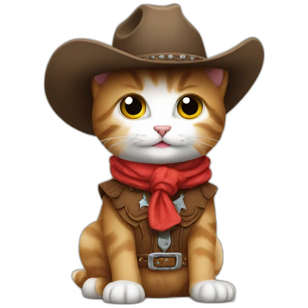 kitten cowboy emoji