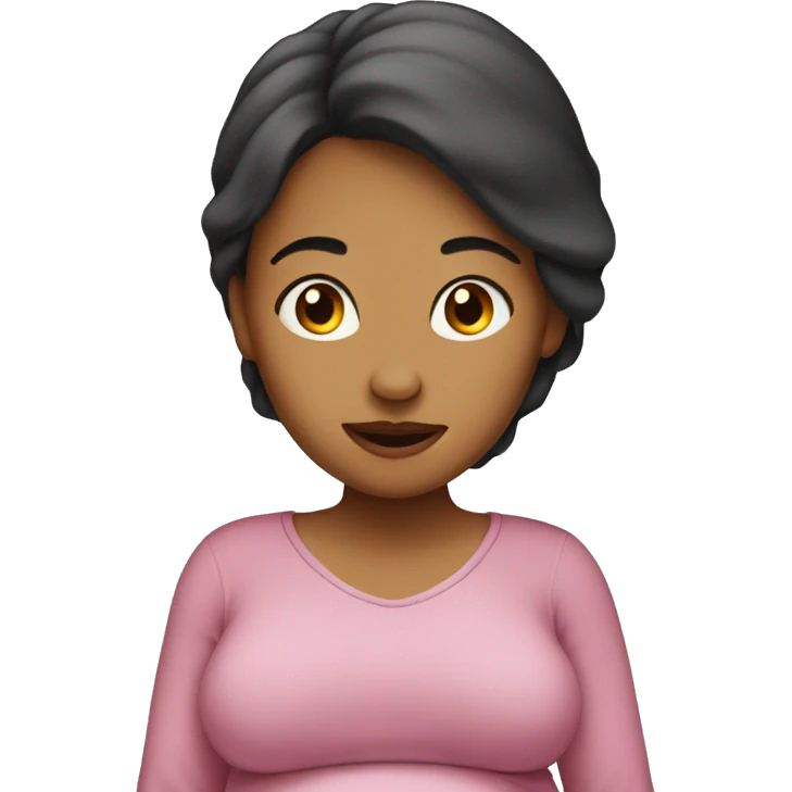 lady pregnant emoji