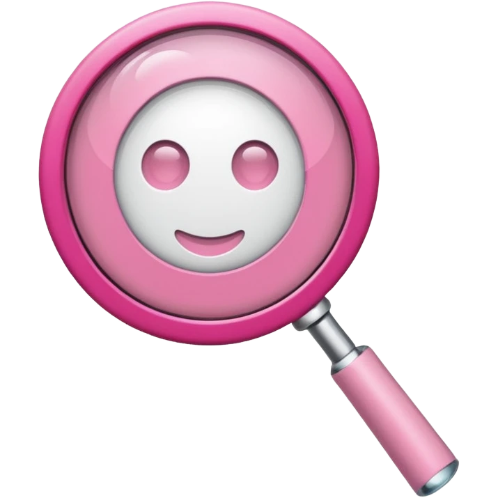 mix light pink dark pink and white girly internet wifi with a magnifying glass emoji