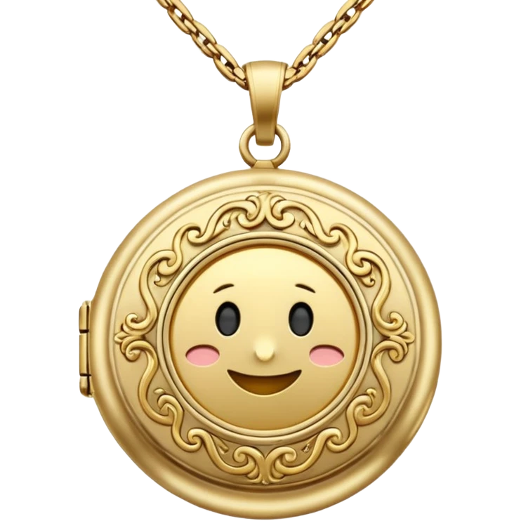 Chain Necklace Locket
 emoji