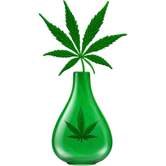 Weed vase  emoji