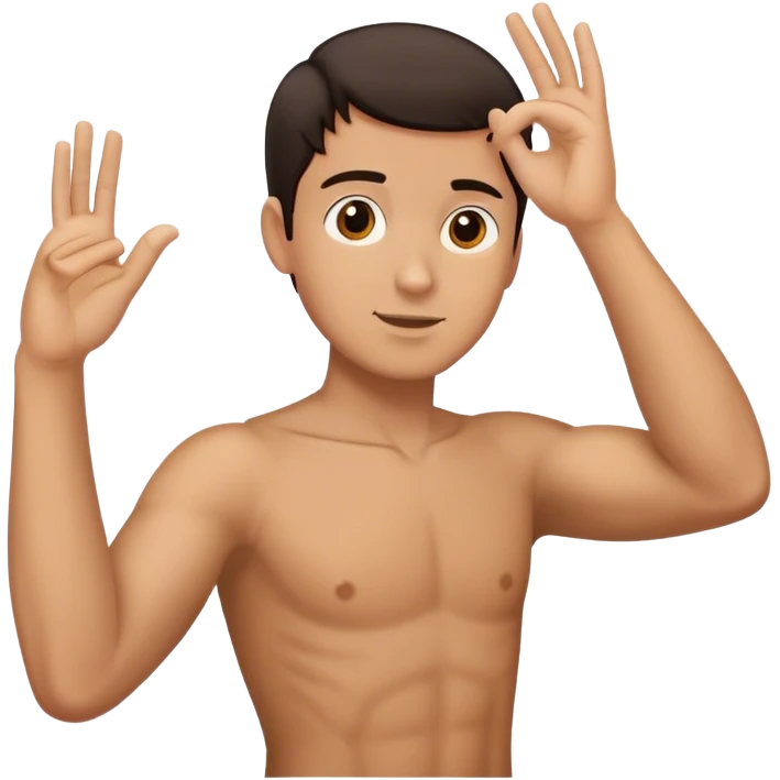 elon musk raising his right arm straight emoji