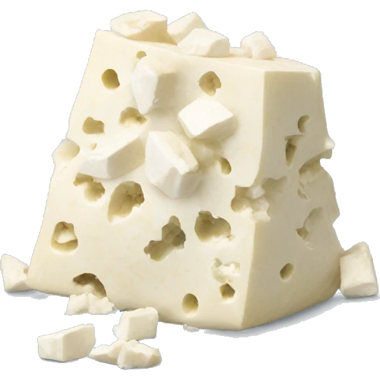 crumbled feta cheese emoji