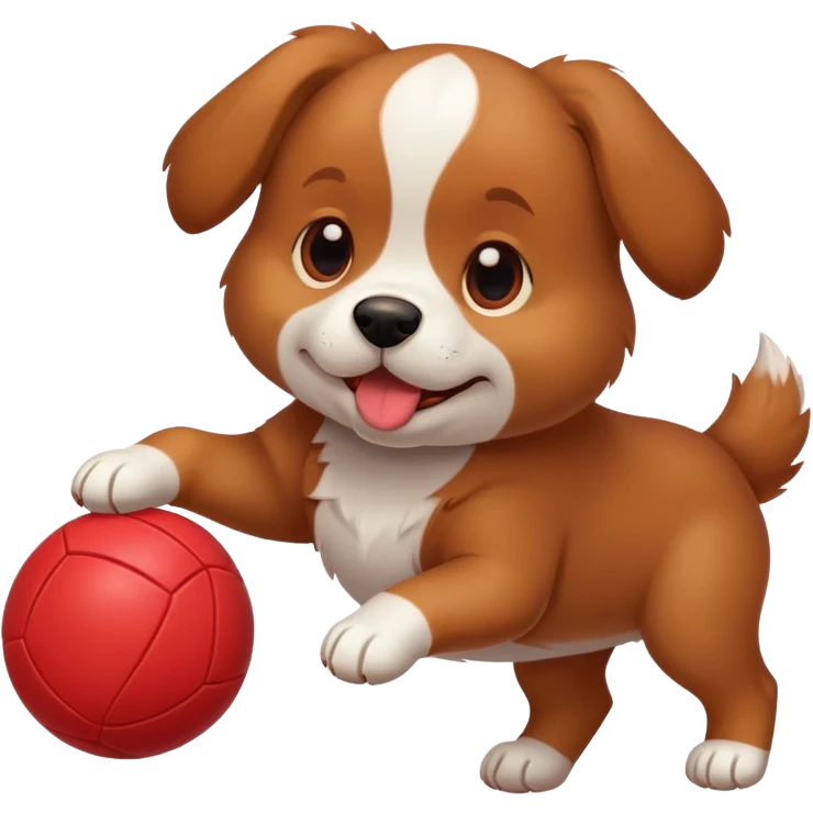 Dog with a ball emoji