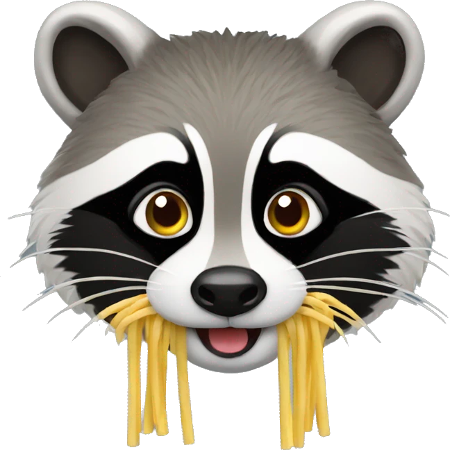 Raccon noodles emoji