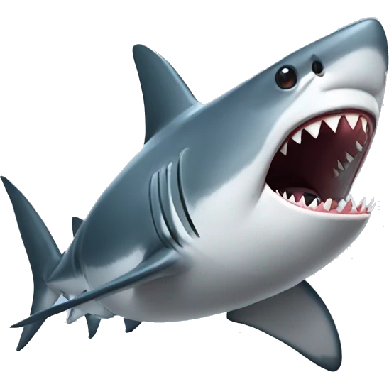 a shark with air pod emoji